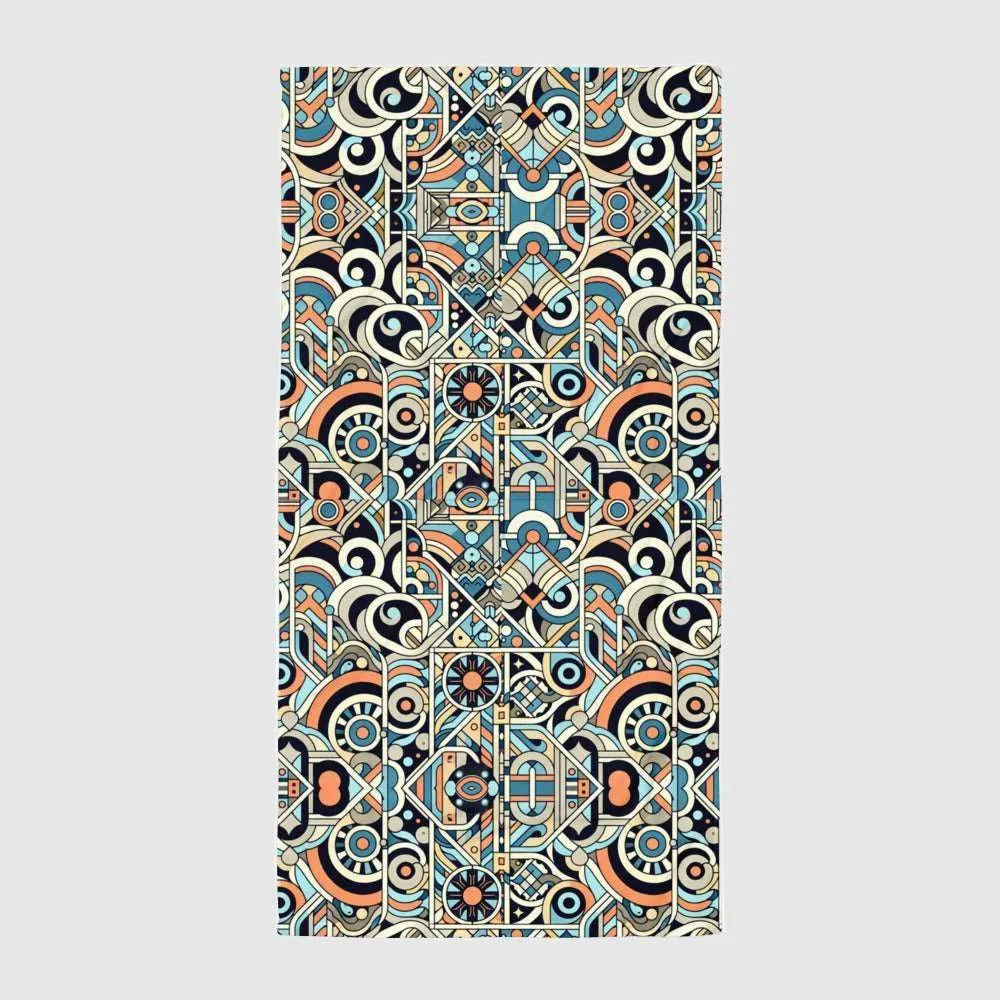 Abstract Print Beach Towel - Custom Print