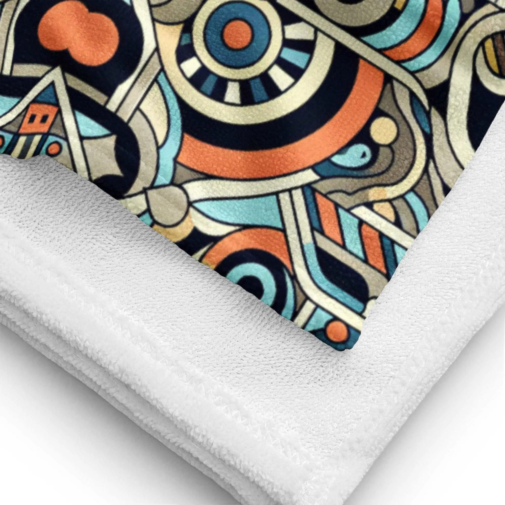 Abstract Print Beach Towel - Custom Print
