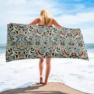 Abstract Print Beach Towel - Custom Print