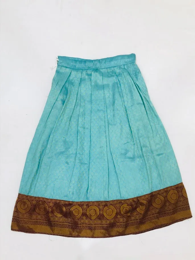Attractive Sky Blue Color Sequins Work Choli Set For Girls