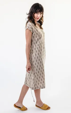 Aurora Dress | Printed - Oatmeal