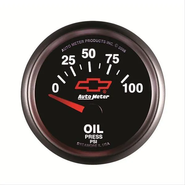 AutoMeter Sport-Comp II Chevy Red Bowtie Analog Gauges 3627-00406