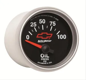 AutoMeter Sport-Comp II Chevy Red Bowtie Analog Gauges 3627-00406