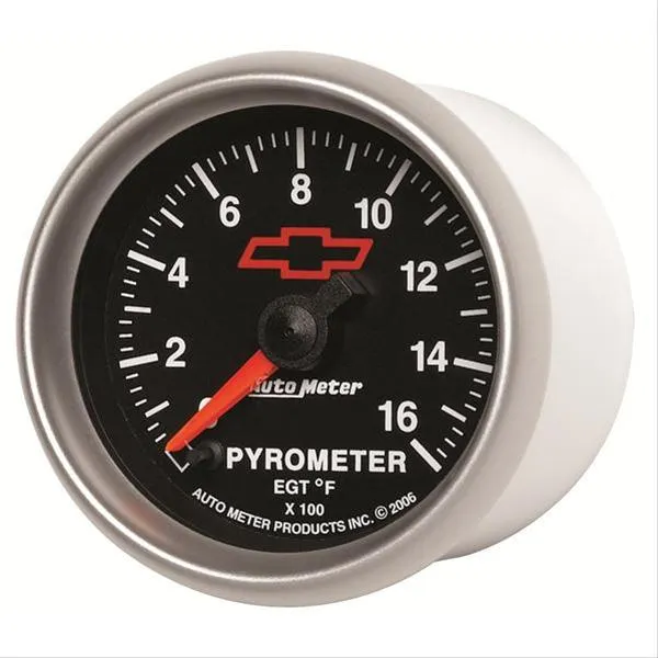 AutoMeter Sport-Comp II Chevy Red Bowtie Analog Gauges 3644-00406