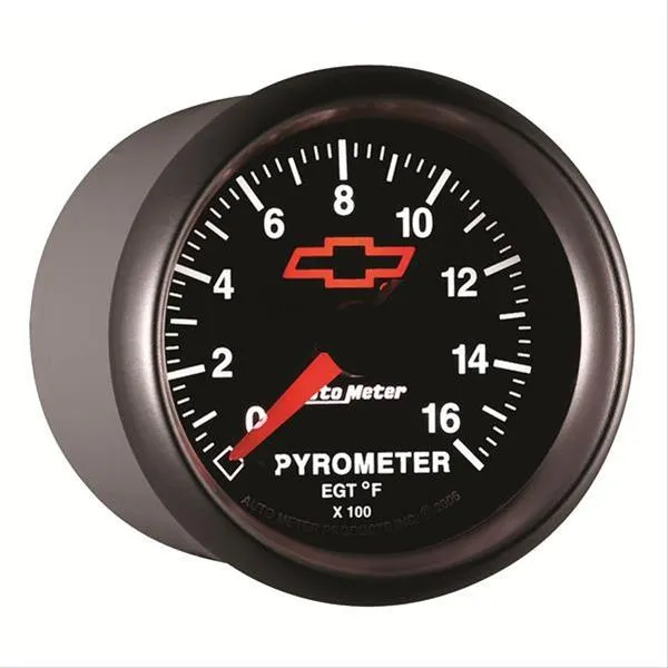AutoMeter Sport-Comp II Chevy Red Bowtie Analog Gauges 3644-00406