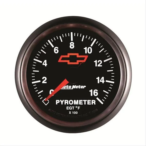 AutoMeter Sport-Comp II Chevy Red Bowtie Analog Gauges 3644-00406