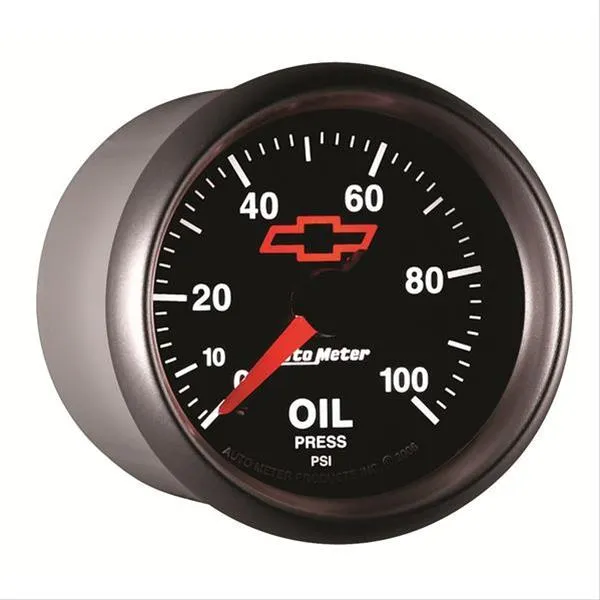 AutoMeter Sport-Comp II Chevy Red Bowtie Analog Gauges 3653-00406