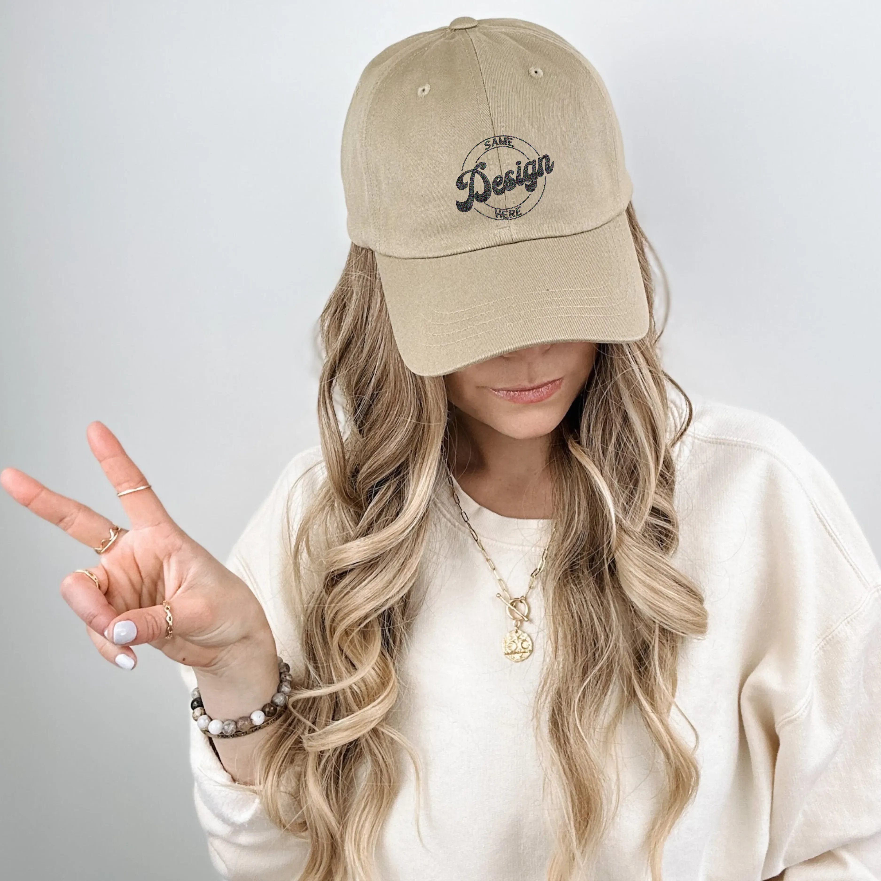 Custom Embroidered Horse Hat with Same Design