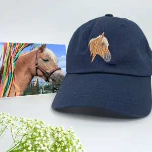 Custom Embroidered Horse Hat with Same Design