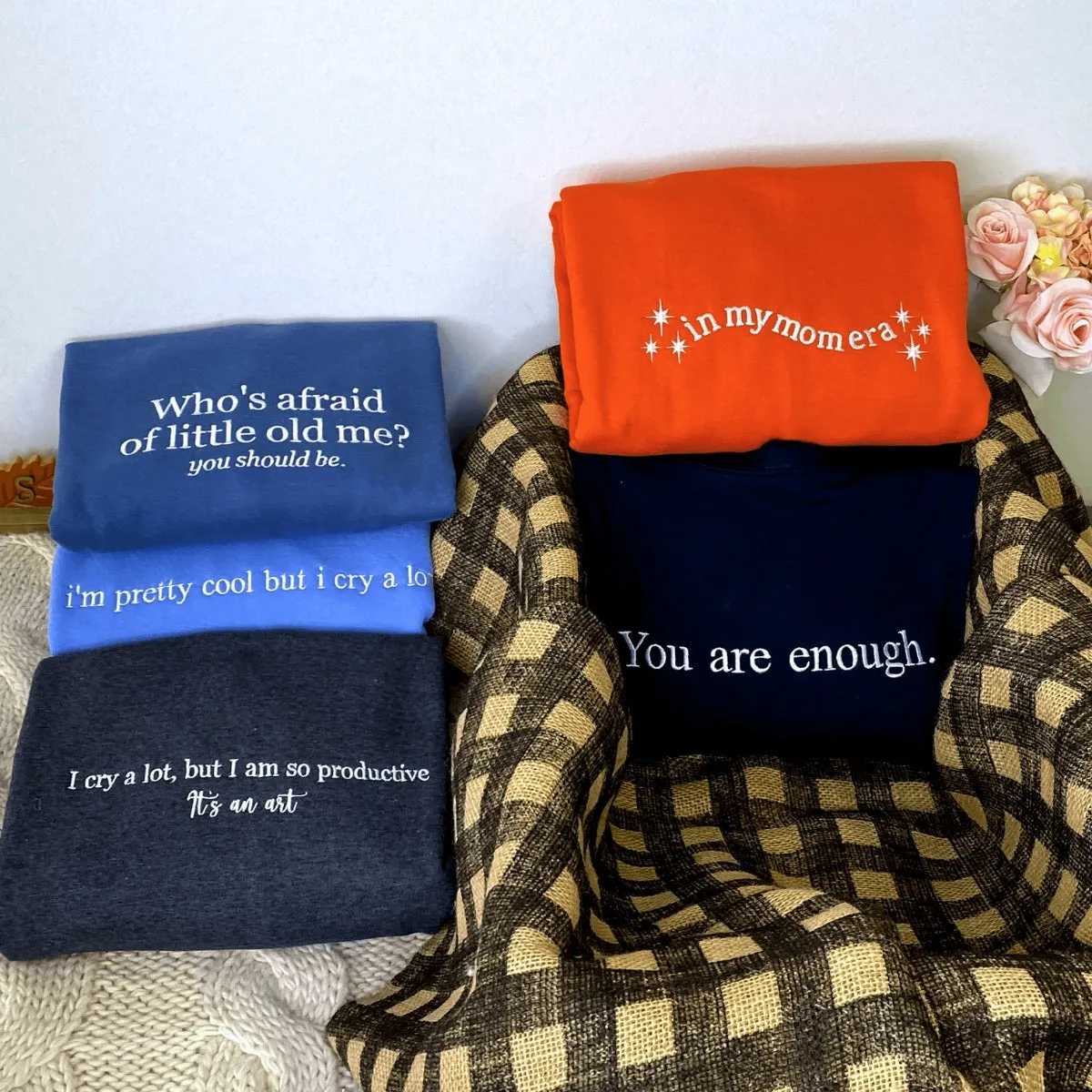 Custom Embroidered Sweatshirts - Unique Gift for Men or Women