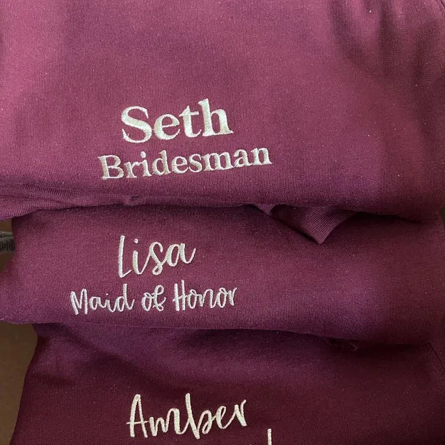 Custom Embroidered Sweatshirts - Unique Gift for Men or Women