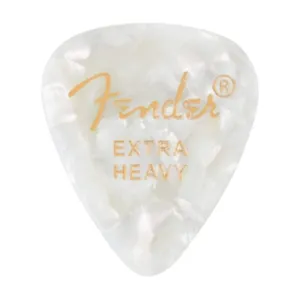 Fender White Moto Extra Heavy 3 Pack (36) Bundle