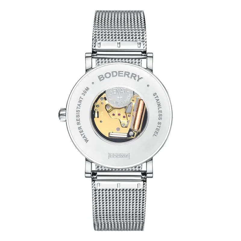 FLOWER - Swiss Quartz Movement Watch | Silver & Orchid