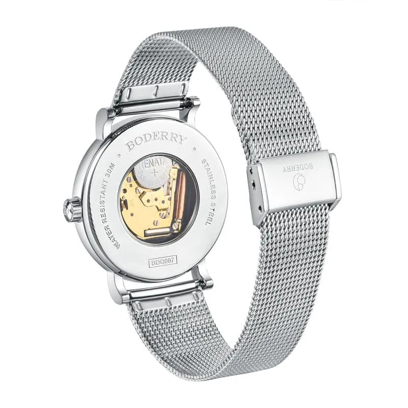 FLOWER - Swiss Quartz Movement Watch | Silver & Orchid