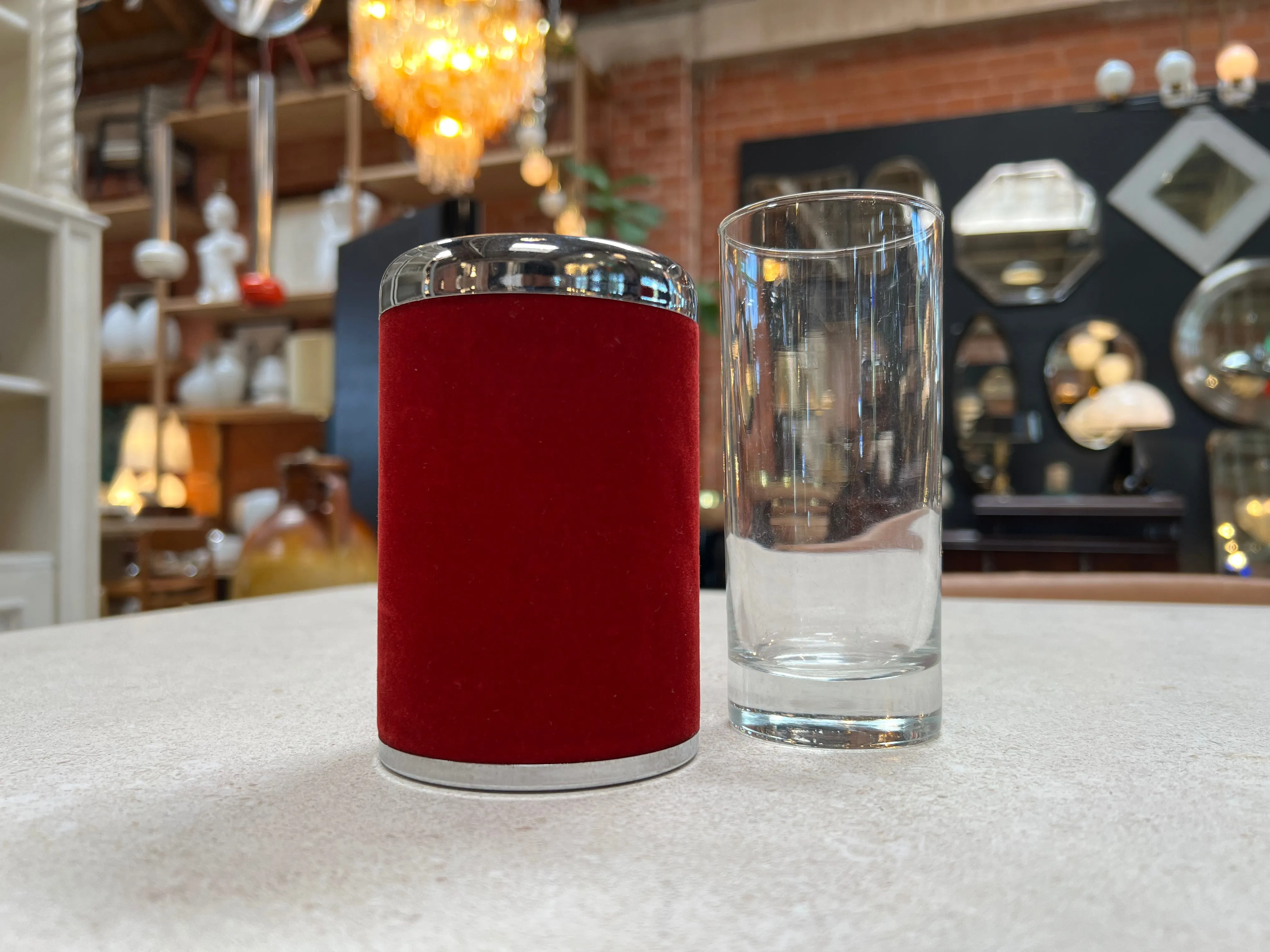 Fun Set of Vintage Italian Cocktail Barware Accessories 1980s