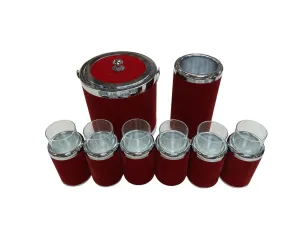 Fun Set of Vintage Italian Cocktail Barware Accessories 1980s