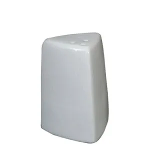 Genware Porcelain Triangular Salt Shaker 6cm/2.5"- Pack 6