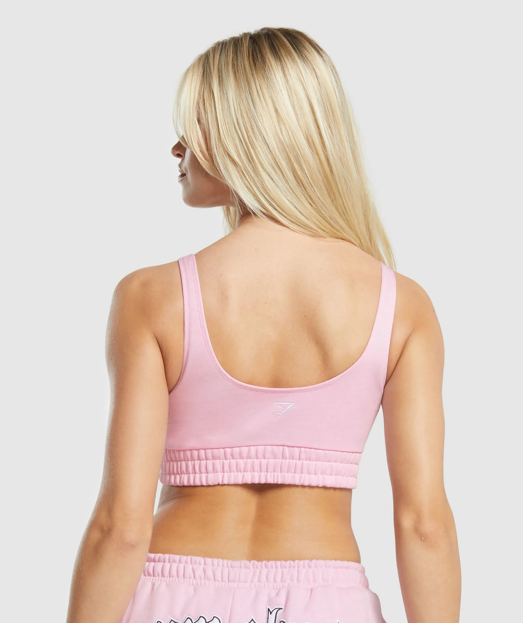 Gymshark Heavy Flex Sweatshirt Bralette - Dolly Pink