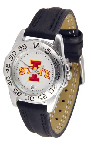 Iowa State Sport Leather Ladies Watch