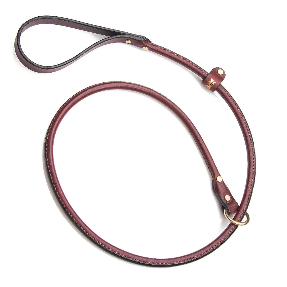 Leather Slip Leash - Chestnut