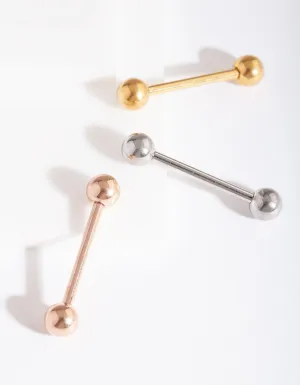 Mixed Metal Tongue Bar Pack