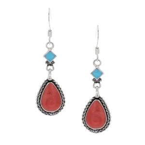 Montana Silversmiths Women's Attitude Charming Teardrop Earrings