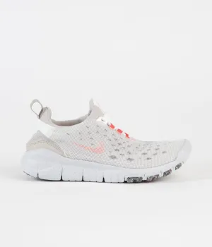 Nike Free Run Trail Crater Shoes - White / Orange - Cream II - Cave Stone