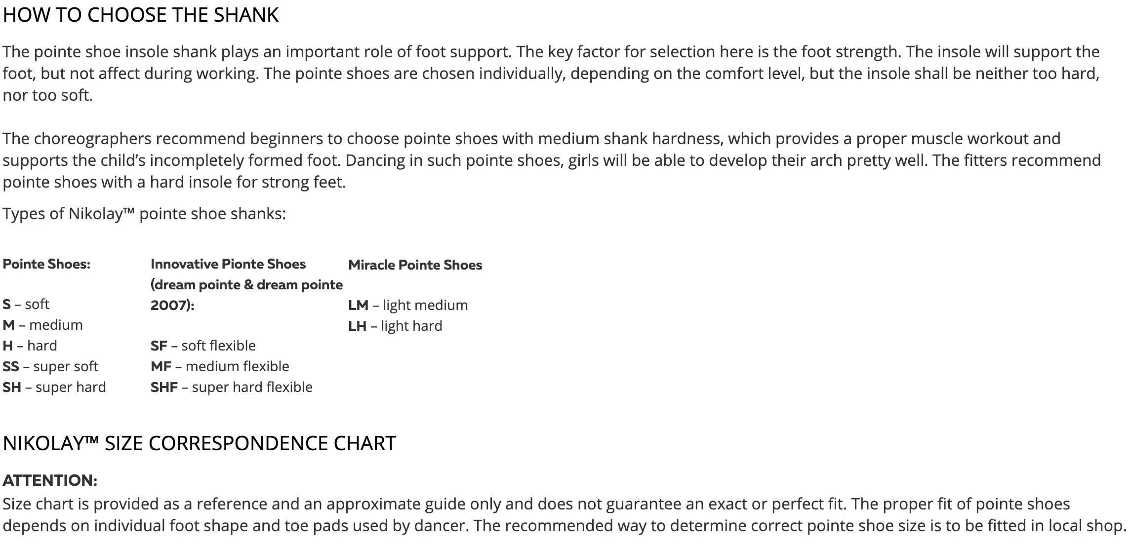 NIKOLAY 0504N MAYA I MEDIUM SHANK POINTE SHOE