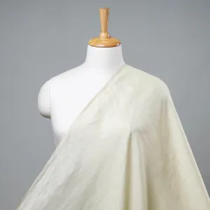 Off White Bhagalpuri Handloom Pure Linen Fabric