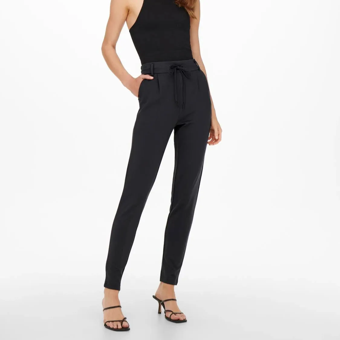 ONLY ONLPOPTRASH Regular Fit Classic trousers In 32L In Blue Graphite