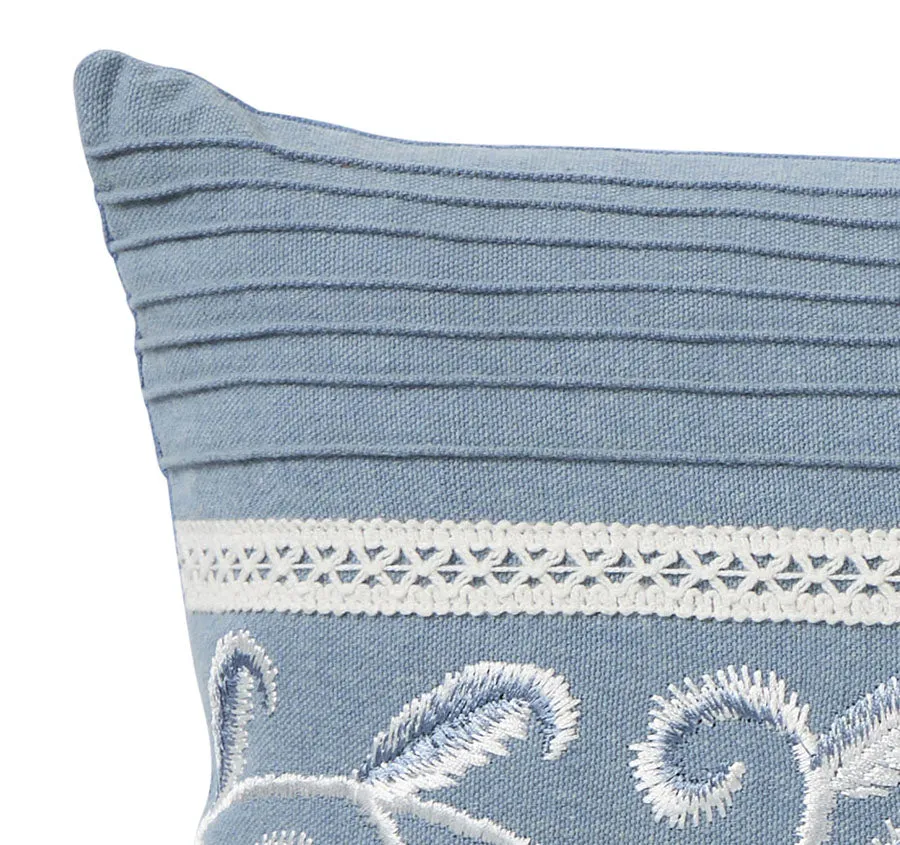 Provincial 30x50cm Filled Cushion Blue
