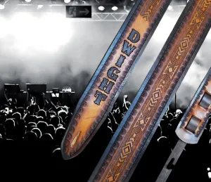 "Guitars and Cadillac's"  Leather Guitar Strap