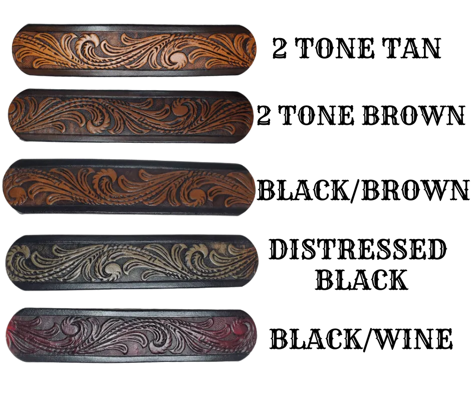 "Guitars and Cadillac's"  Leather Guitar Strap