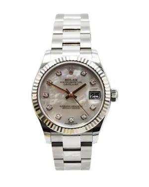 Rolex Datejust 31mm Oystersteel & White Gold Watch - Ref 278274