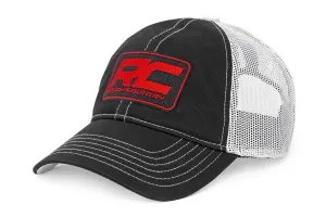 Rough Country 84125 Mesh Cap - One-Size-Fits-All, Black and White