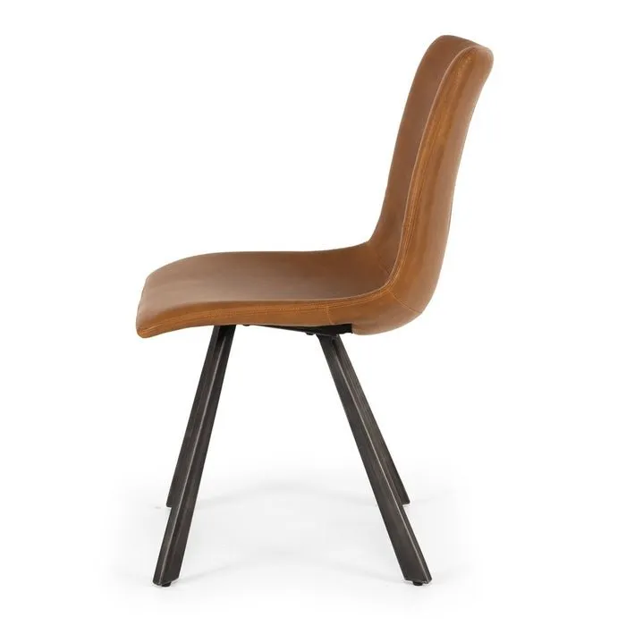 Rustic Dining Chair - Cognac