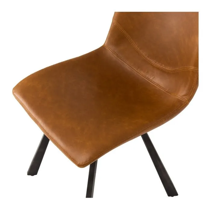 Rustic Dining Chair - Cognac