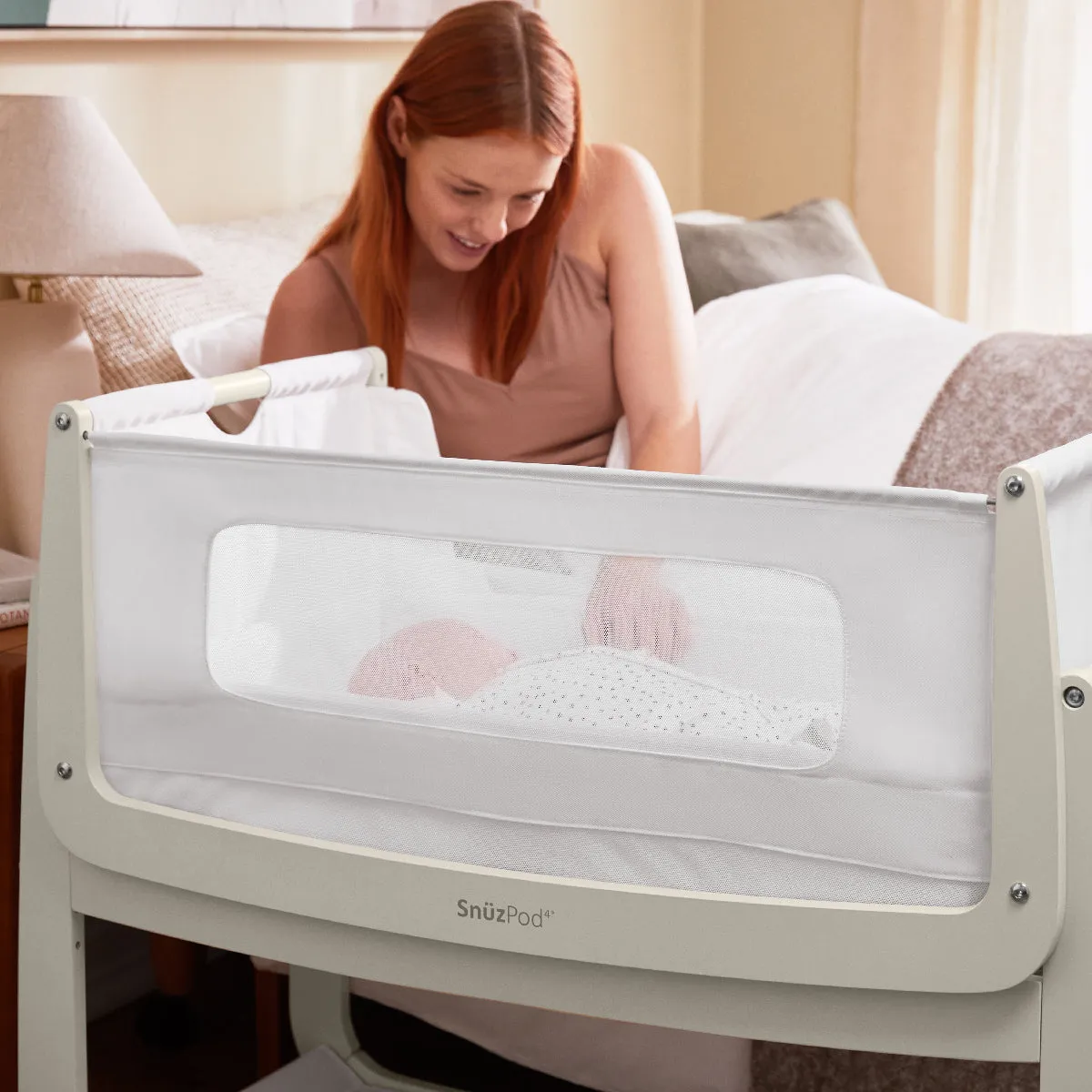 Snuz, SnuzPod4 Bedside Crib/ Co-Sleeper, Barley