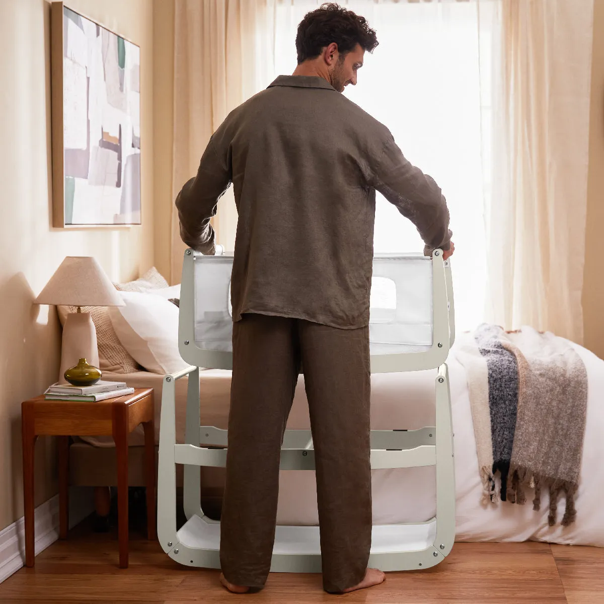 Snuz, SnuzPod4 Bedside Crib/ Co-Sleeper, Barley