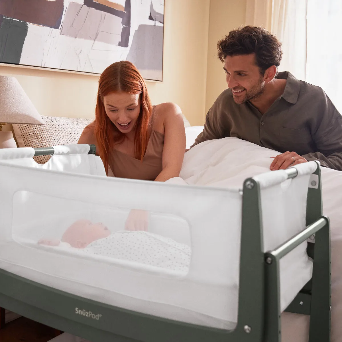 Snuz, SnuzPod4 Bedside Crib/ Co-Sleeper, Sage