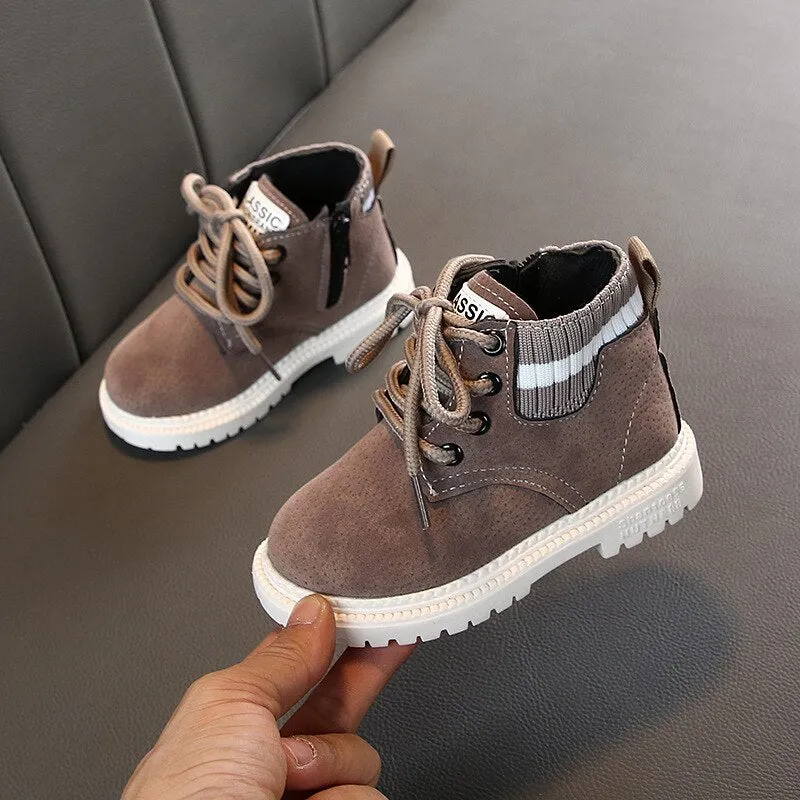 Soft leather baby shoes