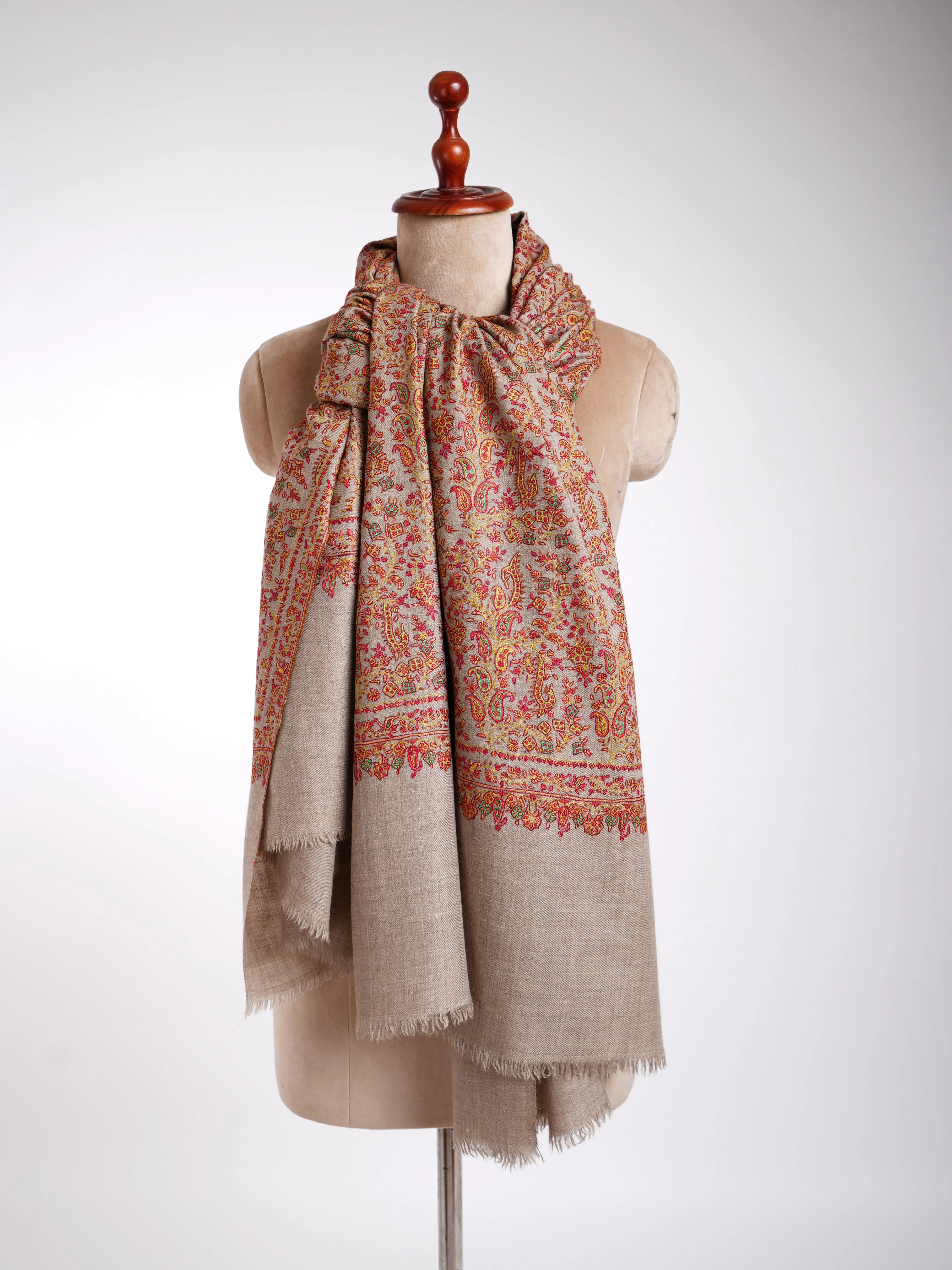 Sozni Handmade Pure Pashmina Shawl