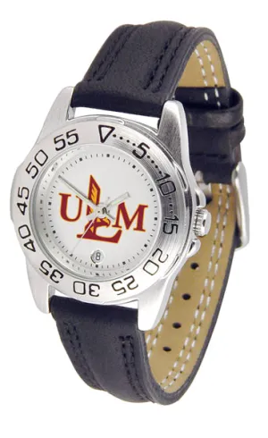 ULM Warhawks Sport Leather Ladies Watch