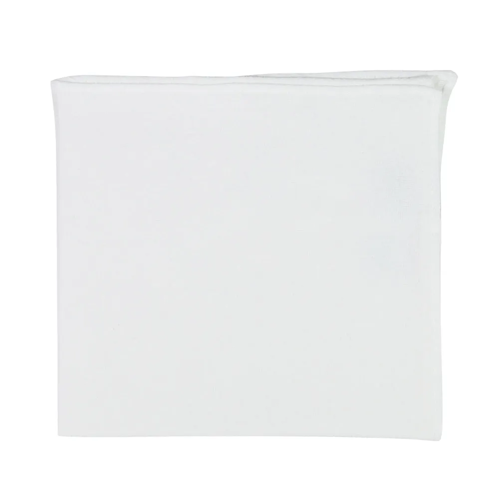 White Pocket Square