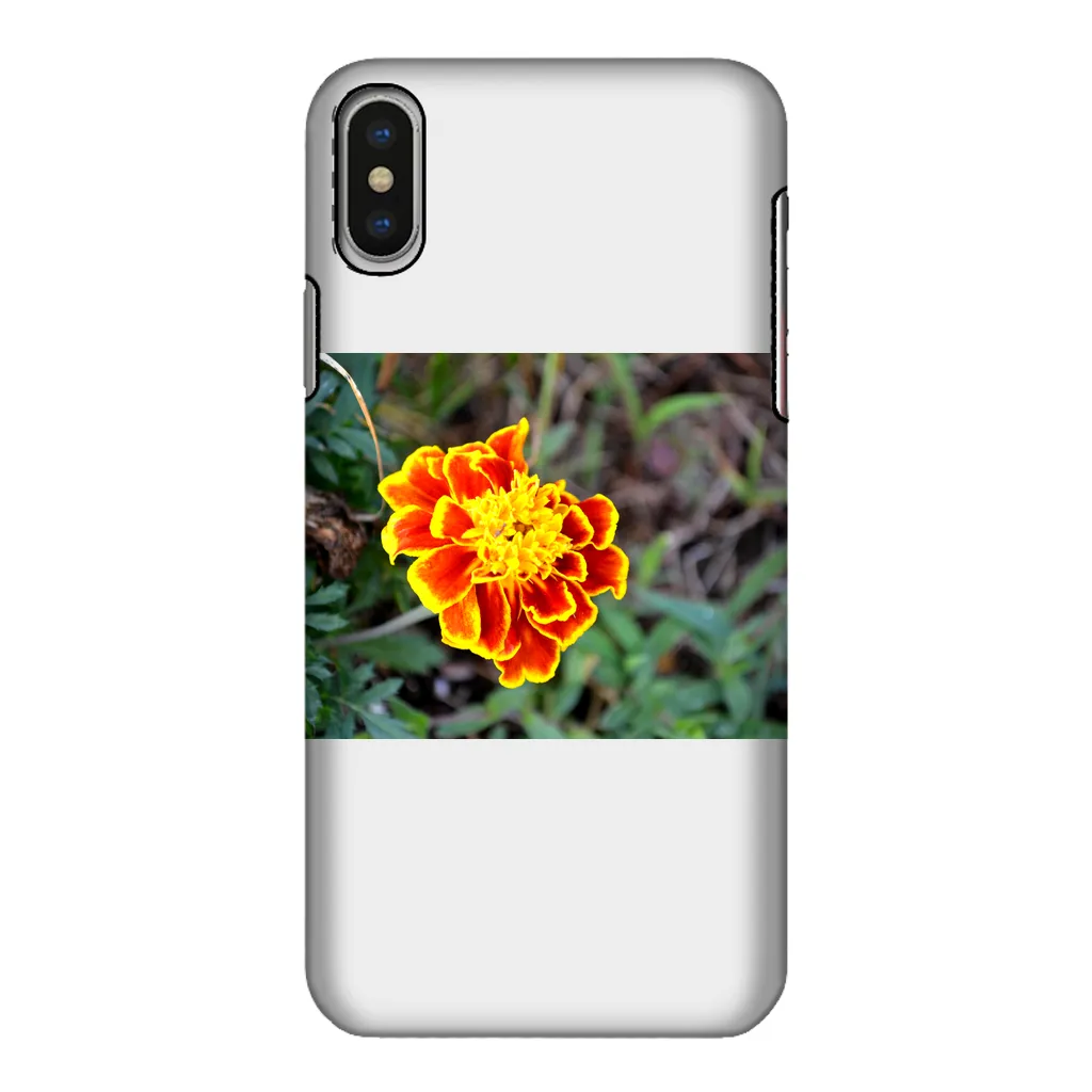 Yellow Red Flower Fully Printed Tough Phone Case